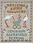 Click for more details of Little Stranger Birth Sampler Set (cross stitch) by Lindy Stitches