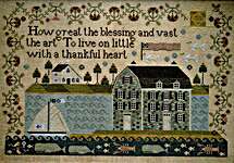 Click/tap for more details of Live On Little (cross stitch) by Plum Street Samplers