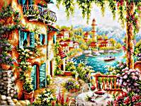 Click for more details of Lombardy Summer (cross stitch) by Magic Needle