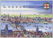 Click for more details of London 1616 (cross stitch) by Eva Rosenstand