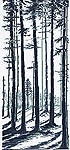 Click for more details of Long Shadows in Pine Forest (cross stitch) by Permin of Copenhagen