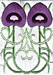 Click/tap for more details of Long Stitch - Floral Art Nouveau (long-stitch) by Anne Peden
