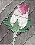 Click for more details of Long Stitch Mini Kit - Rosebud (long-stitch) by Anne Peden