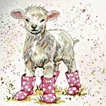 Click for more details of Lottie the Lamb (cross stitch) by Bree Merryn