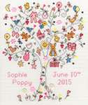Click/tap for more details of Love Baby Girl (cross stitch) by Bothy Threads