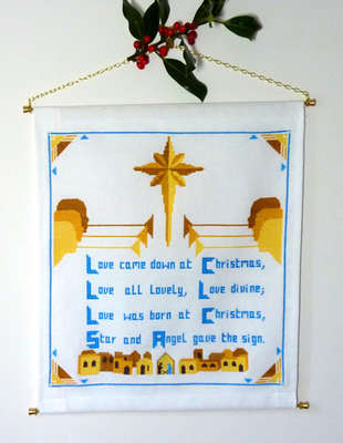 Click for more details of Love came down at Christmas (cross stitch) by Anne Peden