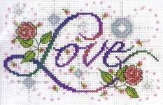 Click for more details of Love (cross stitch) by Design Works