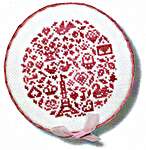 Click/tap for more details of Love in the Round (cross stitch) by JBW Designs