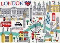 Click for more details of Love London (cross stitch) by Bothy Threads