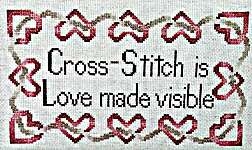 Click for more details of Love Made Visible (cross stitch) by Frony Ritter Designs