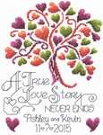 Click/tap for more details of Love Story Wedding (cross stitch) by Imaginating