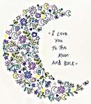 Click for more details of Love you to the Moon (cross stitch) by Bothy Threads