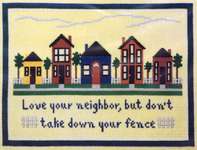 Click for more details of Love Your Neighbor (cross stitch) by ixstitch
