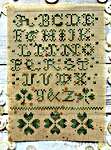 Click/tap for more details of Lucky Paper Sampler (cross stitch) by Lucy Beam