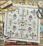 Click/tap for more details of Lucy Owen (cross stitch) by The Scarlett House