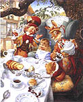 Click for more details of Mad Tea Party (cross stitch) by Heaven and Earth Designs