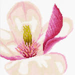 Click for more details of Magnolia Flower (cross stitch) by Lanarte