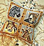 Click for more details of Majestic Animals Cushion Front (tapestry) by Glorafilia