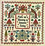 Click for more details of Make Me a Blessing (cross stitch) by Monticello Stitches