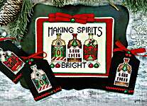 Click/tap for more details of Making Spirits Bright (cross stitch) by Frony Ritter Designs