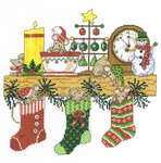 Click for more details of Mantel Mischief (cross stitch) by Imaginating