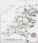 Click/tap for more details of Map of Netherlands (cross stitch) by Lanarte