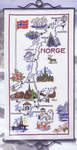 Click for more details of Map of Norway (cross stitch) by Permin of Copenhagen