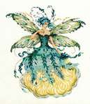 Click for more details of March Aquamarine Fairy (cross stitch) by Mirabilia Designs