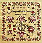 Click for more details of Margaret Felicia Dyson 1848 (cross stitch) by Fox and Rabbit Designs