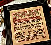 Click for more details of Margaret Robertson 1855 (cross stitch) by Annie Beez Folk Art
