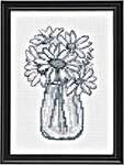 Click for more details of Marguerites in a Jar (cross stitch) by Permin of Copenhagen