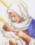 Click/tap for more details of Maria and Jesus (cross stitch) by Vervaco