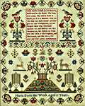 Click for more details of Maria Ewin c. 1820 (cross stitch) by Hands Across the Sea Samplers
