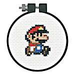 Click/tap for more details of Mario (cross stitch) by Dimensions