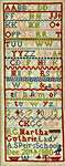 Click/tap for more details of Martha Guthrie 1880 (cross stitch) by Hands Across the Sea Samplers