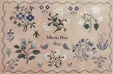 Click for more details of Martha Pettit 1804 (cross stitch) by Queenstown Sampler Designs