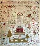 Click/tap for more details of Mary Barres Sampler (cross stitch) by Stacy Nash Primitives