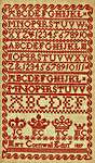 Click/tap for more details of Mary Cornwall 1827 (cross stitch) by Hands Across the Sea Samplers