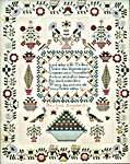 Click/tap for more details of Mary Lock 1832 (cross stitch) by Hands Across the Sea Samplers