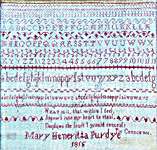 Click for more details of Mary Purdye 1815 Sampler (cross stitch) by The Wishing Thorn