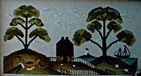 Click/tap for more details of Meadow Hills (cross stitch) by By The Bay Needleart