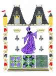 Click/tap for more details of Medieval Lady (cross stitch) by Barbara Thompson