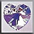 Click/tap for more details of Medium Heart Crystal (beads and treasures) by Mill Hill