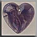 Click/tap for more details of Medium Quartz Heart Purple (beads and treasures) by Mill Hill