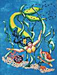 Click/tap for more details of Mei Li - The South China Sea Mermaid (cross stitch) by Meridian Designs