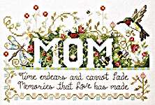 Click/tap for more details of Memories & Mom (cross stitch) by Stoney Creek
