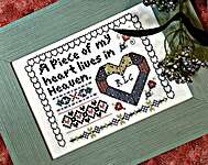 Click/tap for more details of Memory Heart (cross stitch) by Rosewood Manor