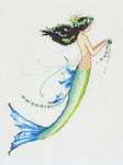 Click/tap for more details of Mermaid Azure (cross stitch) by Nora Corbett
