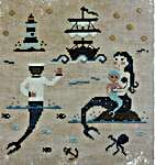 Click for more details of Mermaid Family (cross stitch) by Fairy Wool in The Wood