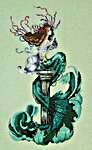 Click/tap for more details of Mermaid Perfume (cross stitch) by Mirabilia Designs
